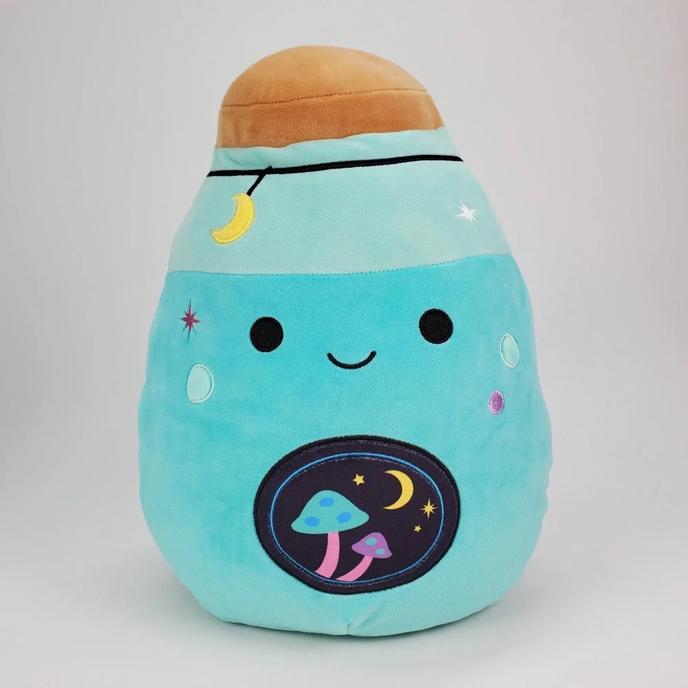 Squishmallows 12 inch Reishi the Potion Bottle Teal Celestial Mushroom Plush